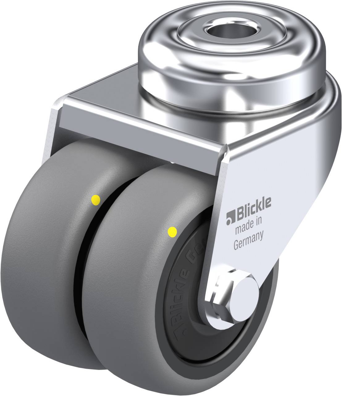 Blickle 633628 LMDA-TPA 50KF-ELS Kettős forgó kerék KerékØ: 50 mm Teherbírás (max.): 60 kg 1 db