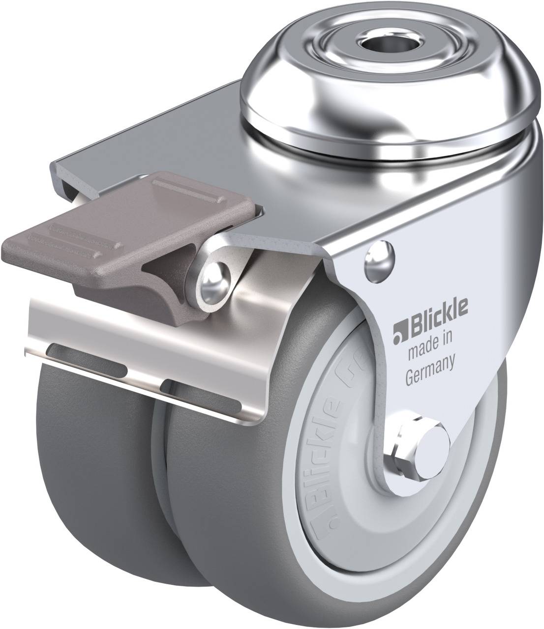 Blickle 574525 LMDA-TPA 75KF-FI Kettős forgó kerék KerékØ: 75 mm Teherbírás (max.): 100 kg 1 db