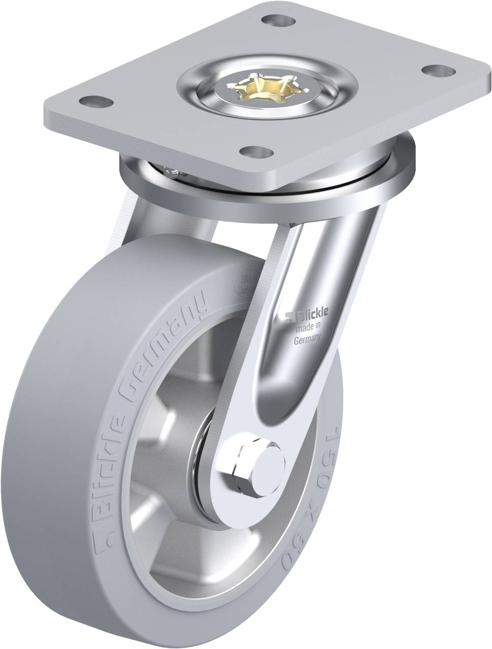 Blickle 702548 LO-ALEV 150K-SG Beálló görgő KerékØ: 150 mm Teherbírás (max.): 400 kg 1 db