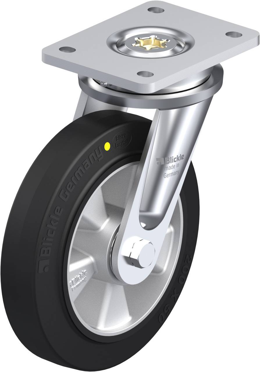 Blickle 743405 LO-ALEV 200K-EL Beálló görgő KerékØ: 200 mm Teherbírás (max.): 500 kg 1 db