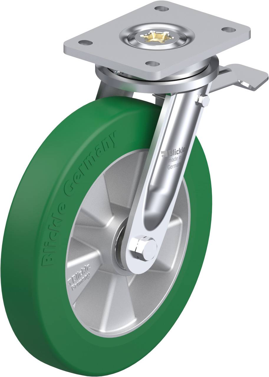 Blickle 579706 LO-ALST 250K-ST Forgóvillás görgő, rögzítővel KerékØ: 250 mm Teherbírás (max.): 850 kg 1 db