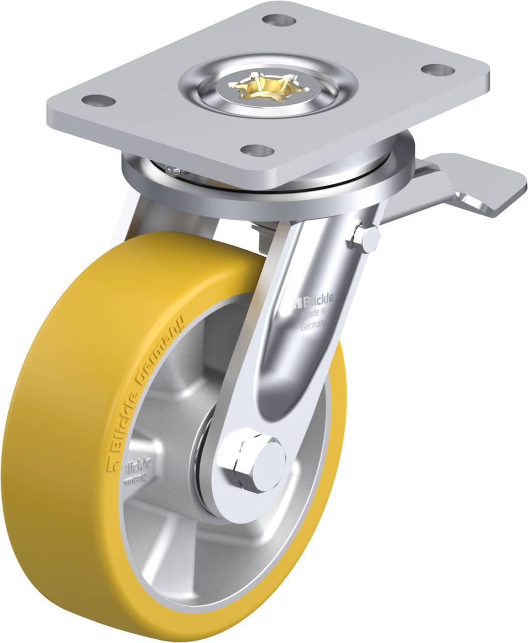 Blickle 562868 LO-ALTH 150K-ST Forgóvillás görgő, rögzítővel KerékØ: 150 mm Teherbírás (max.): 650 kg 1 db