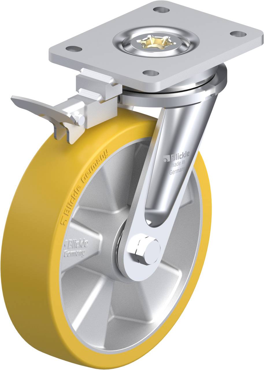 Blickle 513937 LO-ALTH 200K-RI4 Forgóvillás görgő, rögzítővel KerékØ: 200 mm Teherbírás (max.): 800 kg 1 db