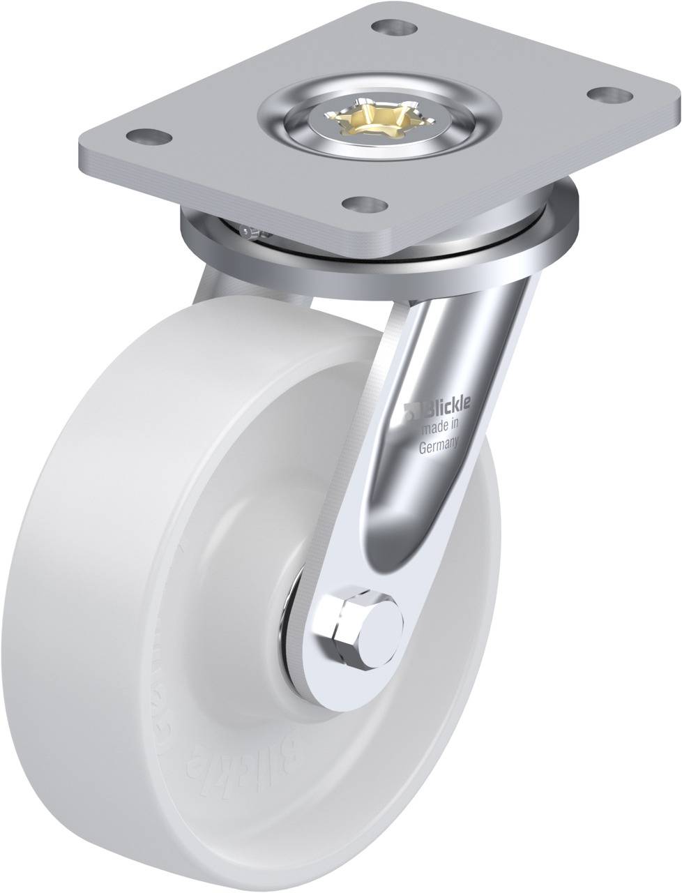 Blickle 642868 LO-PO 160K Beálló görgő KerékØ: 160 mm Teherbírás (max.): 450 kg 1 db