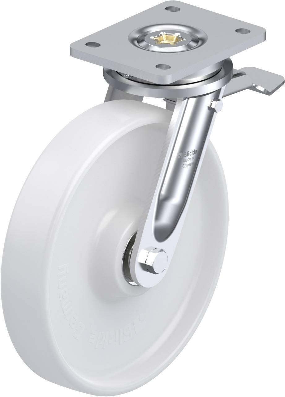 Blickle 82883 LO-PO 250K-ST Forgóvillás görgő, rögzítővel KerékØ: 250 mm Teherbírás (max.): 1000 kg 1 db