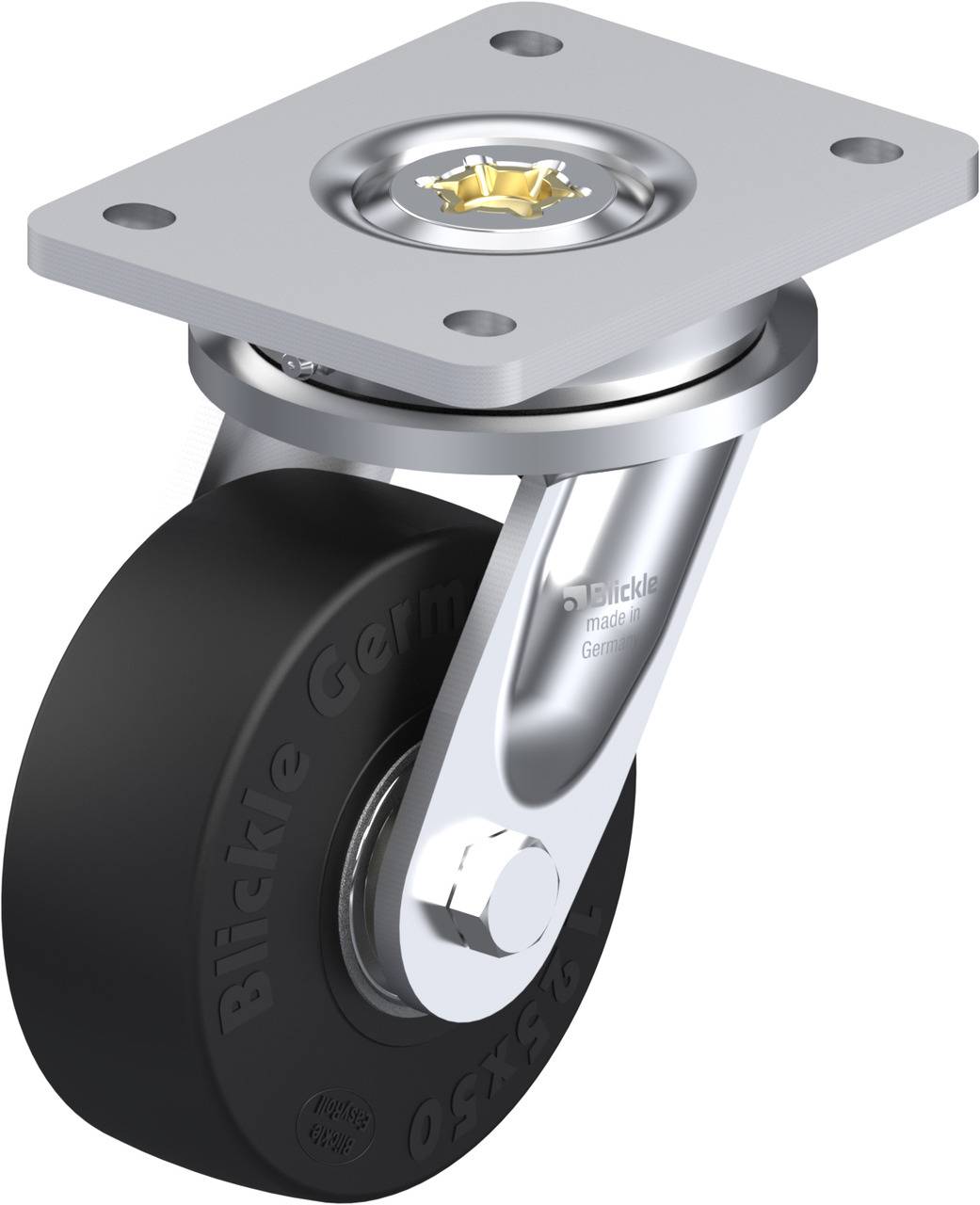 Blickle 43810 LO-SE 125K Beálló görgő KerékØ: 125 mm Teherbírás (max.): 320 kg 1 db