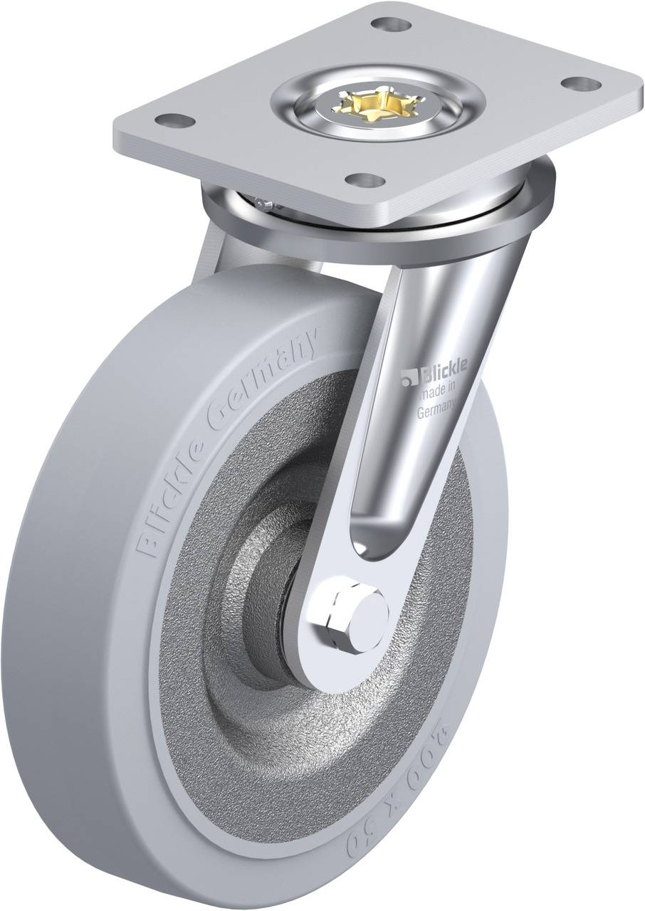 Blickle 740335 LO-SE 200K-SG Beálló görgő KerékØ: 200 mm Teherbírás (max.): 600 kg 1 db