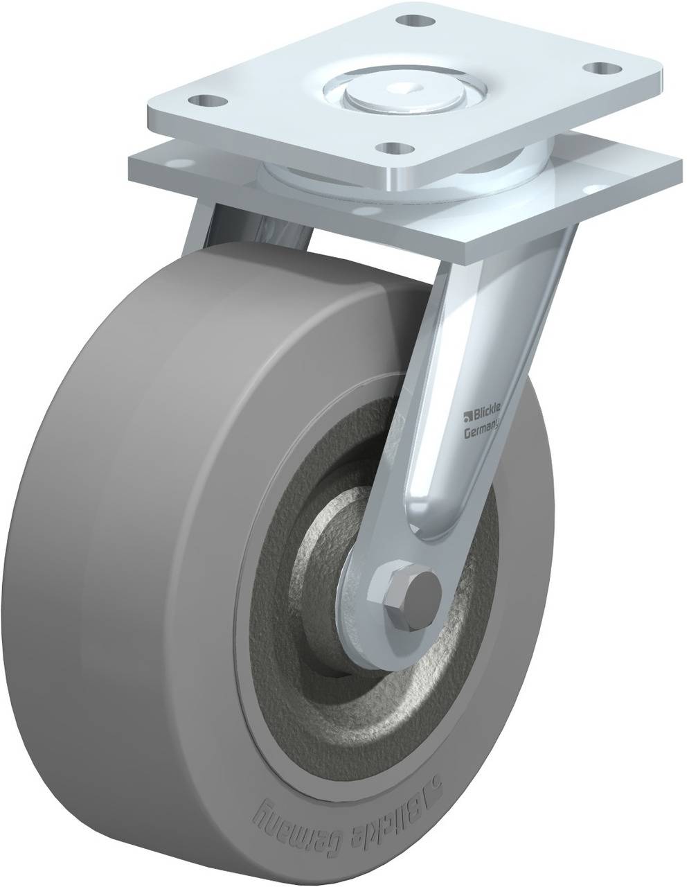 Blickle 663336 LO-SE 202K-SG Beálló görgő KerékØ: 200 mm Teherbírás (max.): 850 kg 1 db