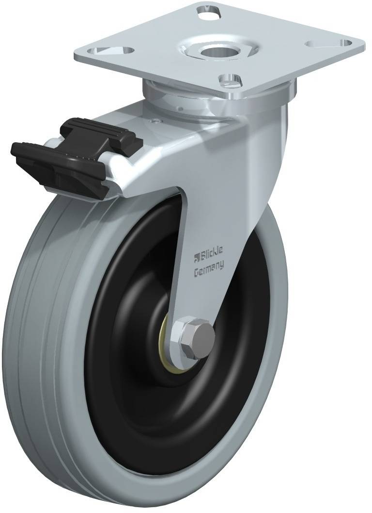 Blickle 282947 LPA-VPA 100K-FI Forgóvillás görgő, rögzítővel KerékØ: 100 mm Teherbírás (max.): 70 kg 1 db