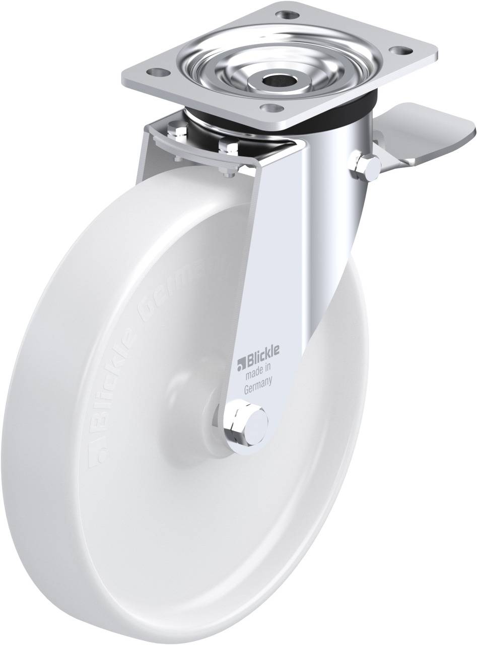 Blickle 72611 L-PO 250G-3-ST Forgóvillás görgő, rögzítővel KerékØ: 250 mm Teherbírás (max.): 500 kg 1 db