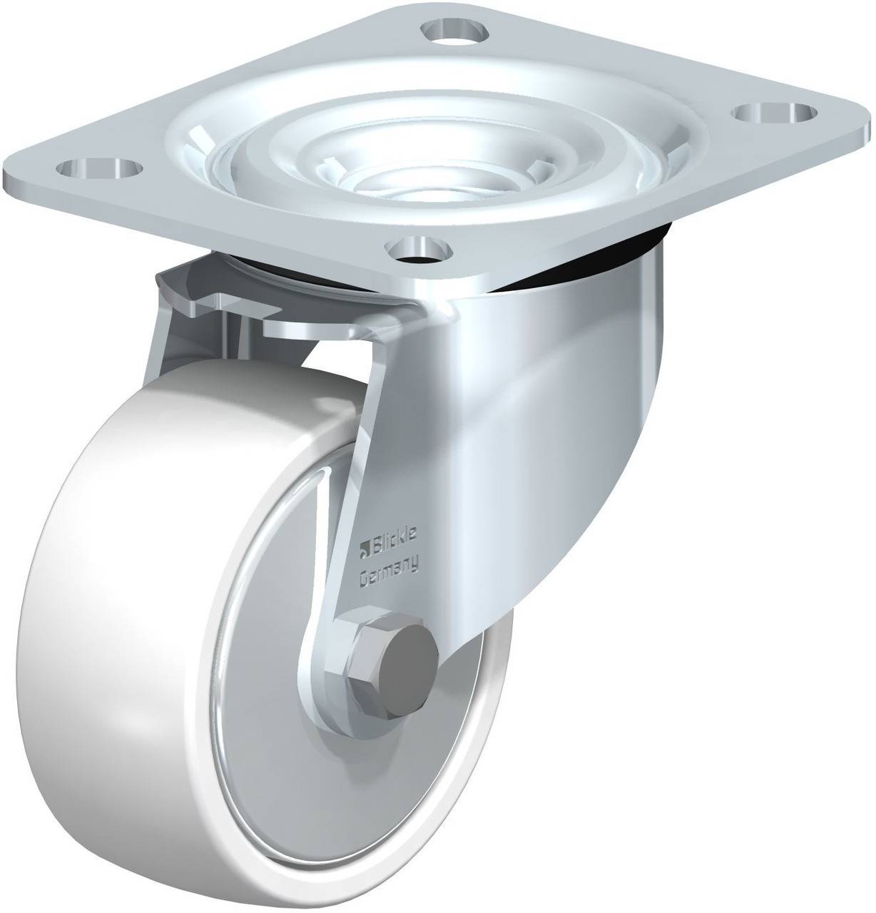 Blickle 86017 L-PO 75G-FA Beálló görgő KerékØ: 75 mm Teherbírás (max.): 200 kg 1 db