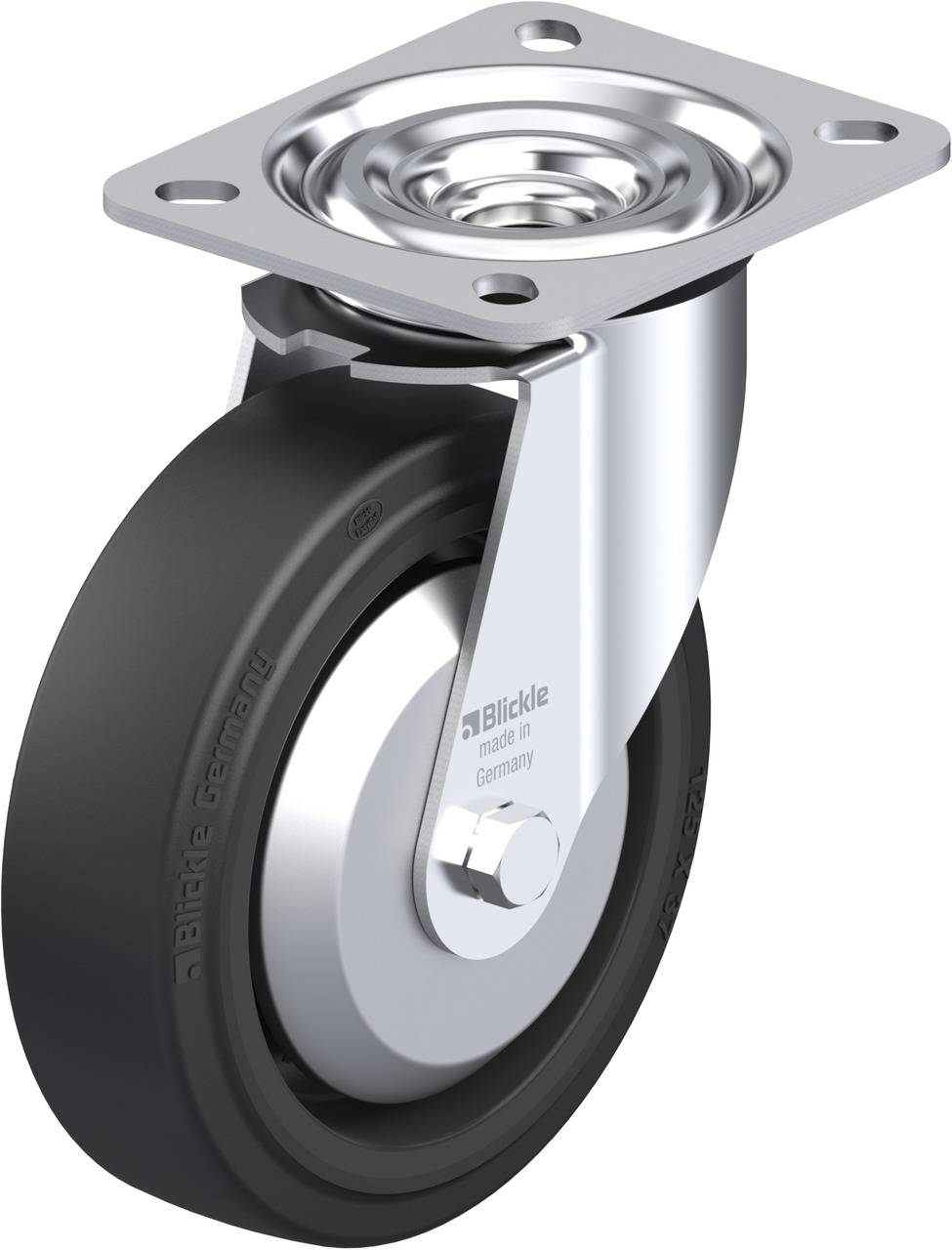 Blickle 98020 L-POEV 125KA-FA Beálló görgő KerékØ: 125 mm Teherbírás (max.): 250 kg 1 db