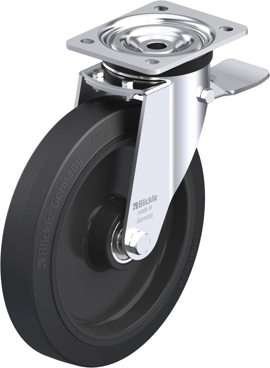 Blickle 50856 L-POEV 250K-3-ST Forgóvillás görgő, rögzítővel KerékØ: 250 mm Teherbírás (max.): 500 kg 1 db