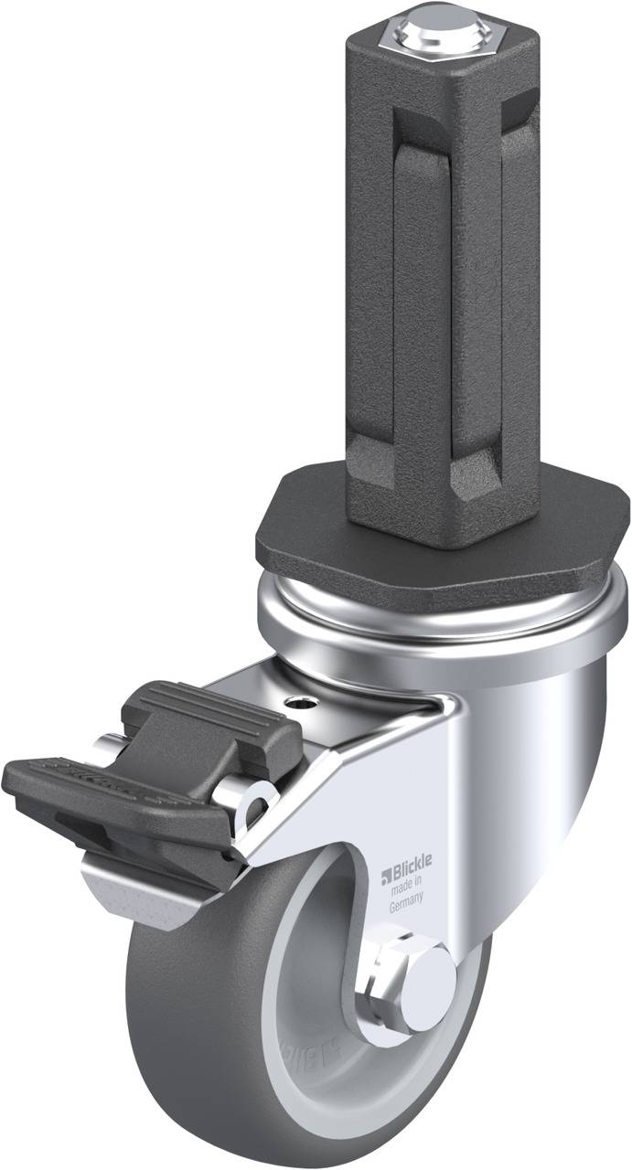 Blickle 848516 LRA-PATH 50G-FI-EV02 Forgóvillás görgő, rögzítővel KerékØ: 50 mm Teherbírás (max.): 75 kg 1 db