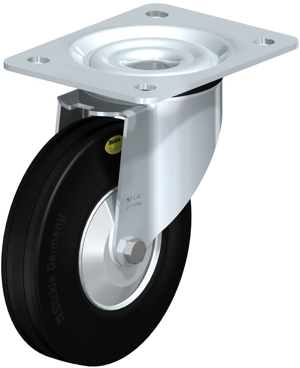 Blickle 357012 L-RD 140R-FA Beálló görgő KerékØ: 140 mm Teherbírás (max.): 175 kg 1 db