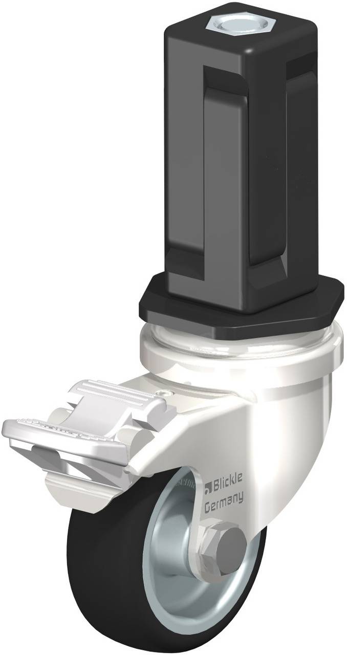 Blickle 853316 LRXA-PATH 50G-FI-EXV04 Forgóvillás görgő, rögzítővel KerékØ: 50 mm Teherbírás (max.): 75 kg 1 db