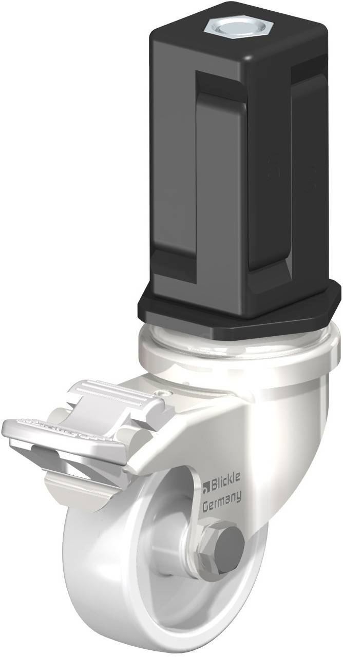 Blickle 856456 LRXA-PO 50G-FI-EXV05 Forgóvillás görgő, rögzítővel KerékØ: 50 mm Teherbírás (max.): 75 kg 1 db