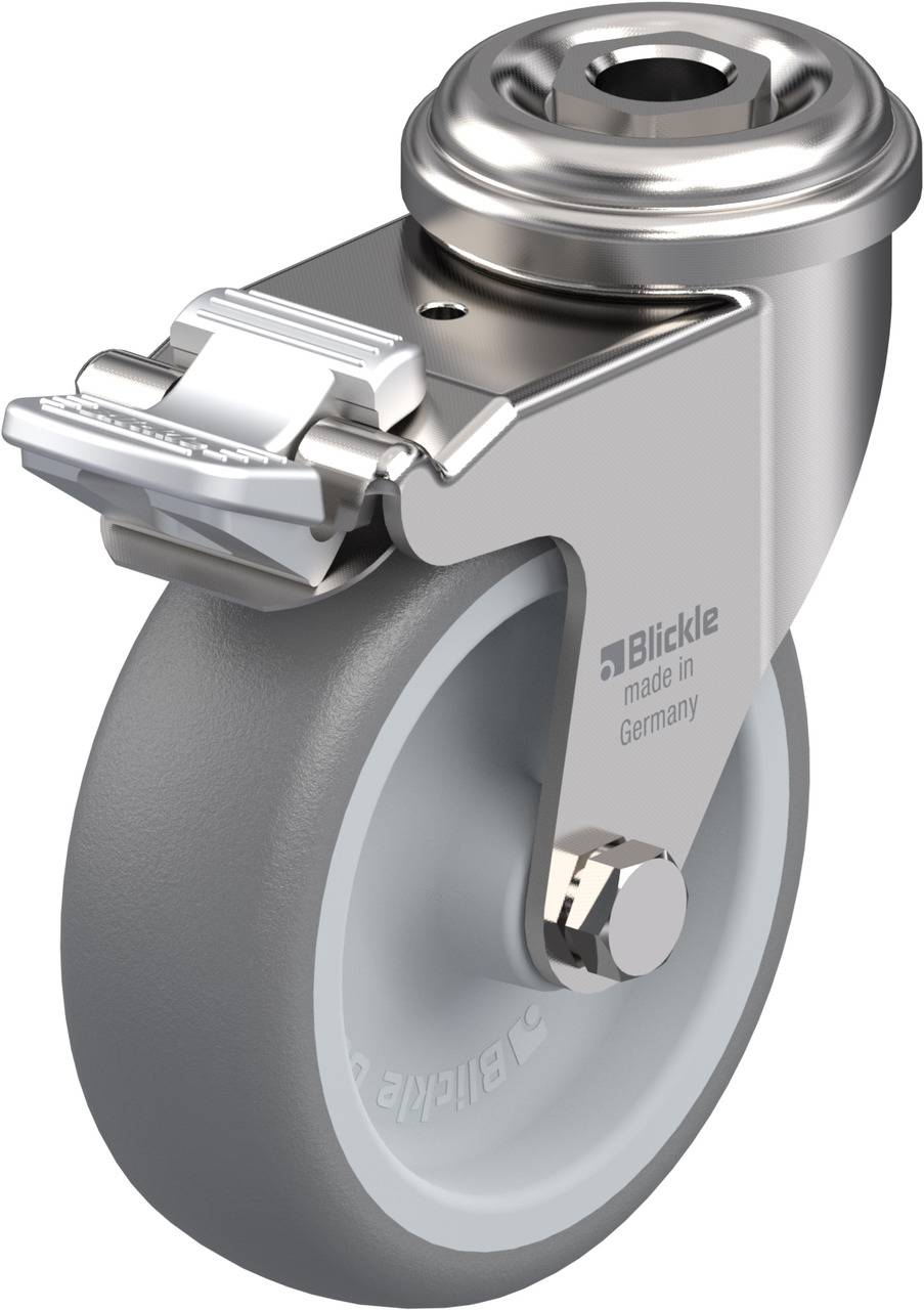 Blickle 752883 LRXA-TPA 75G-FI Forgóvillás görgő, rögzítővel KerékØ: 75 mm Teherbírás (max.): 75 kg 1 db