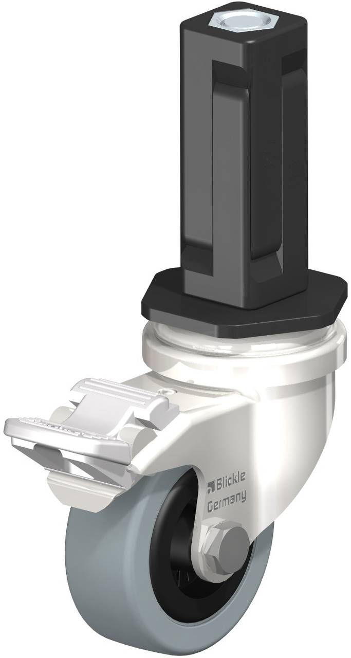Blickle 856413 LRXA-VPA 50G-FI-EXV03 Forgóvillás görgő, rögzítővel KerékØ: 50 mm Teherbírás (max.): 40 kg 1 db