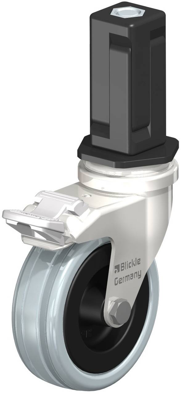 Blickle 856432 LRXA-VPA 75G-FI-EXV04 Forgóvillás görgő, rögzítővel KerékØ: 75 mm Teherbírás (max.): 60 kg 1 db