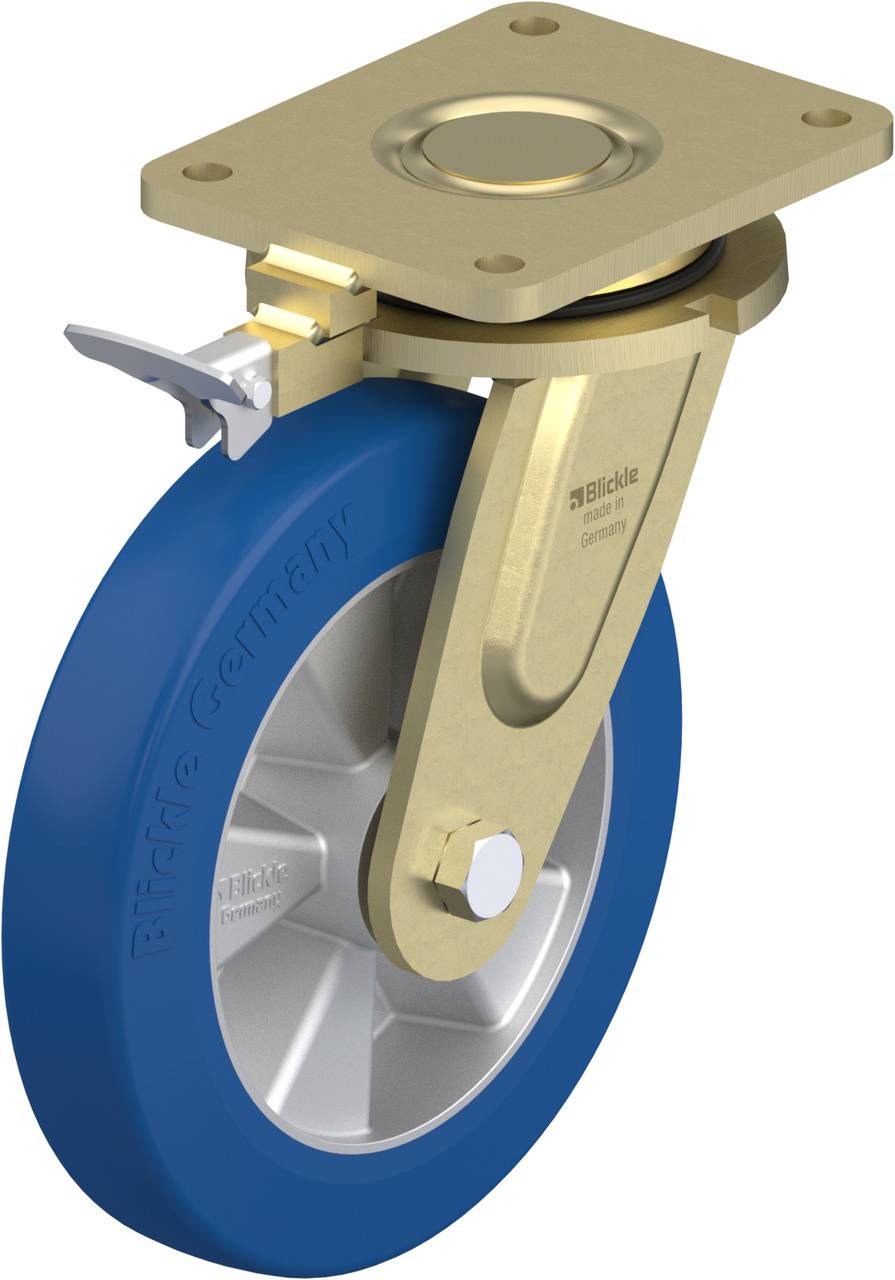 Blickle 846568 LS-ALBS 250K-RI4 Forgóvillás görgő, rögzítővel KerékØ: 250 mm Teherbírás (max.): 850 kg 1 db