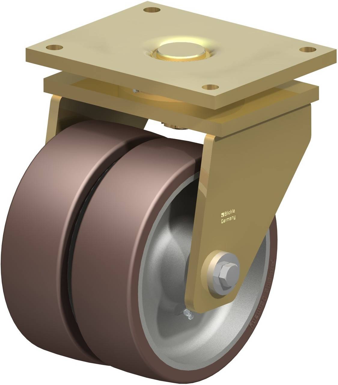 Blickle 741077 LSD-GB 252K Kettős forgó kerék KerékØ: 250 mm Teherbírás (max.): 3700 kg 1 db