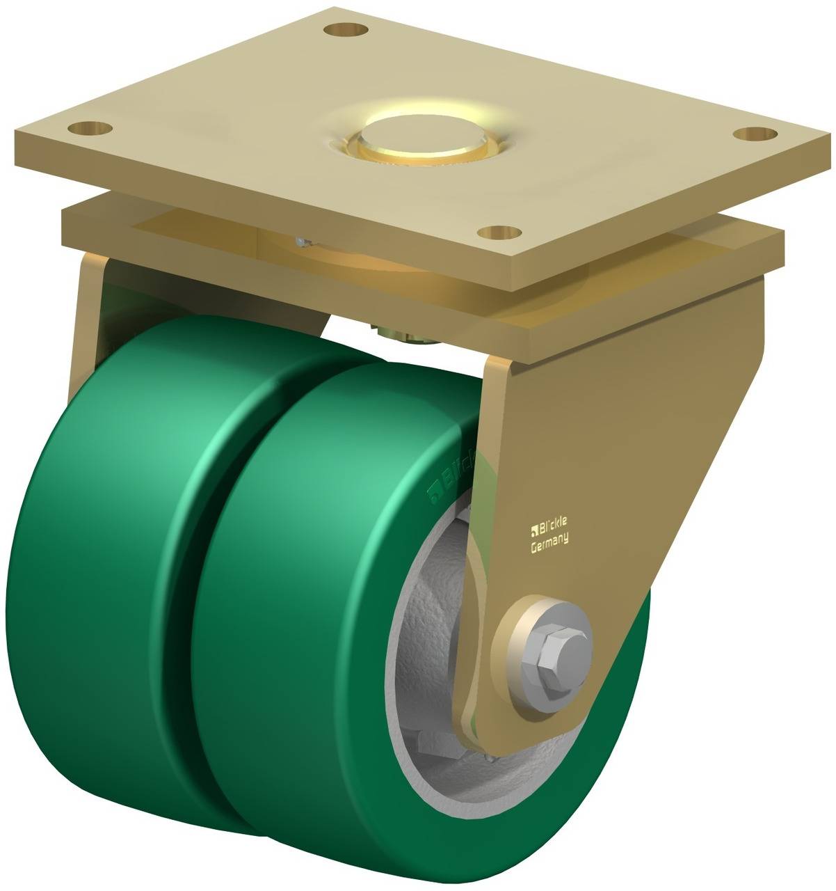 Blickle 755023 LSD-GST 202K Kettős forgó kerék KerékØ: 200 mm Teherbírás (max.): 2400 kg 1 db