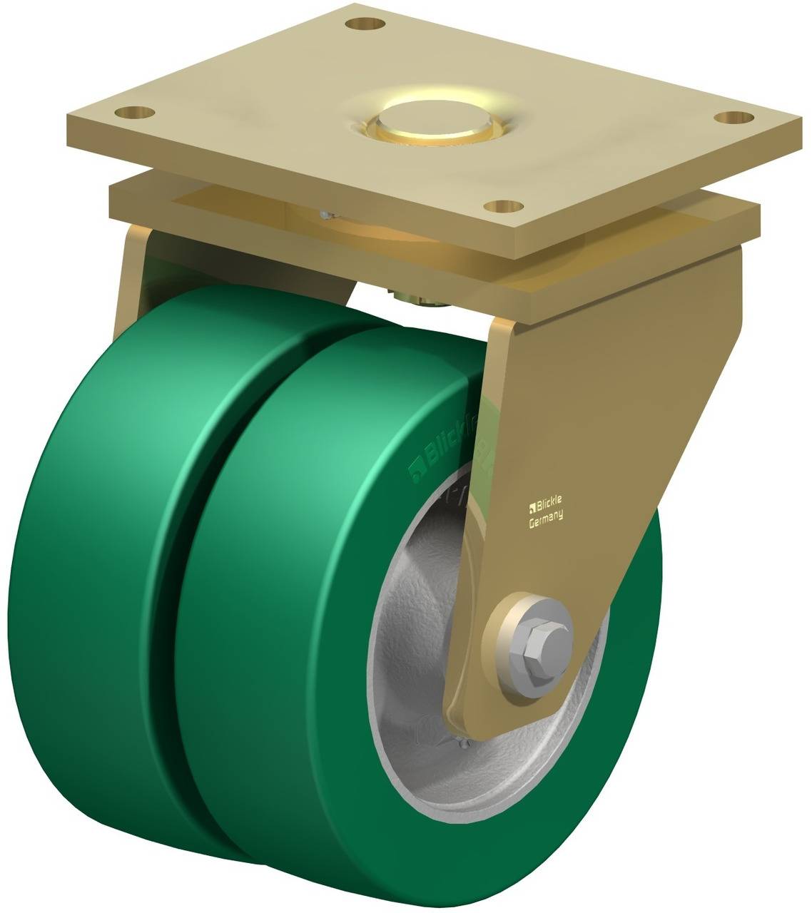 Blickle 755025 LSD-GST 252K Kettős forgó kerék KerékØ: 250 mm Teherbírás (max.): 2800 kg 1 db