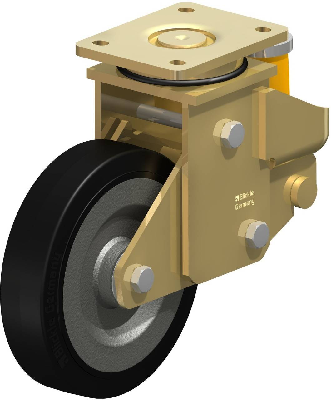 Blickle 615419 LSFE-SE 200K Forgó kerék, rugós KerékØ: 200 mm Teherbírás (max.): 600 kg 1 db