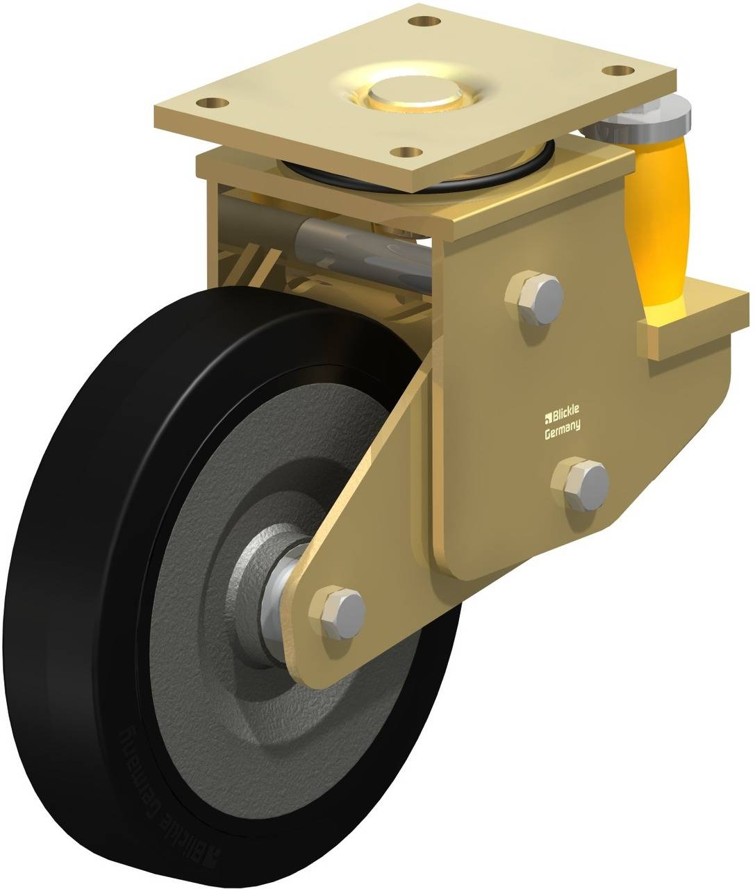 Blickle 615518 LSFE-SE 250K Forgó kerék, rugós KerékØ: 250 mm Teherbírás (max.): 850 kg 1 db