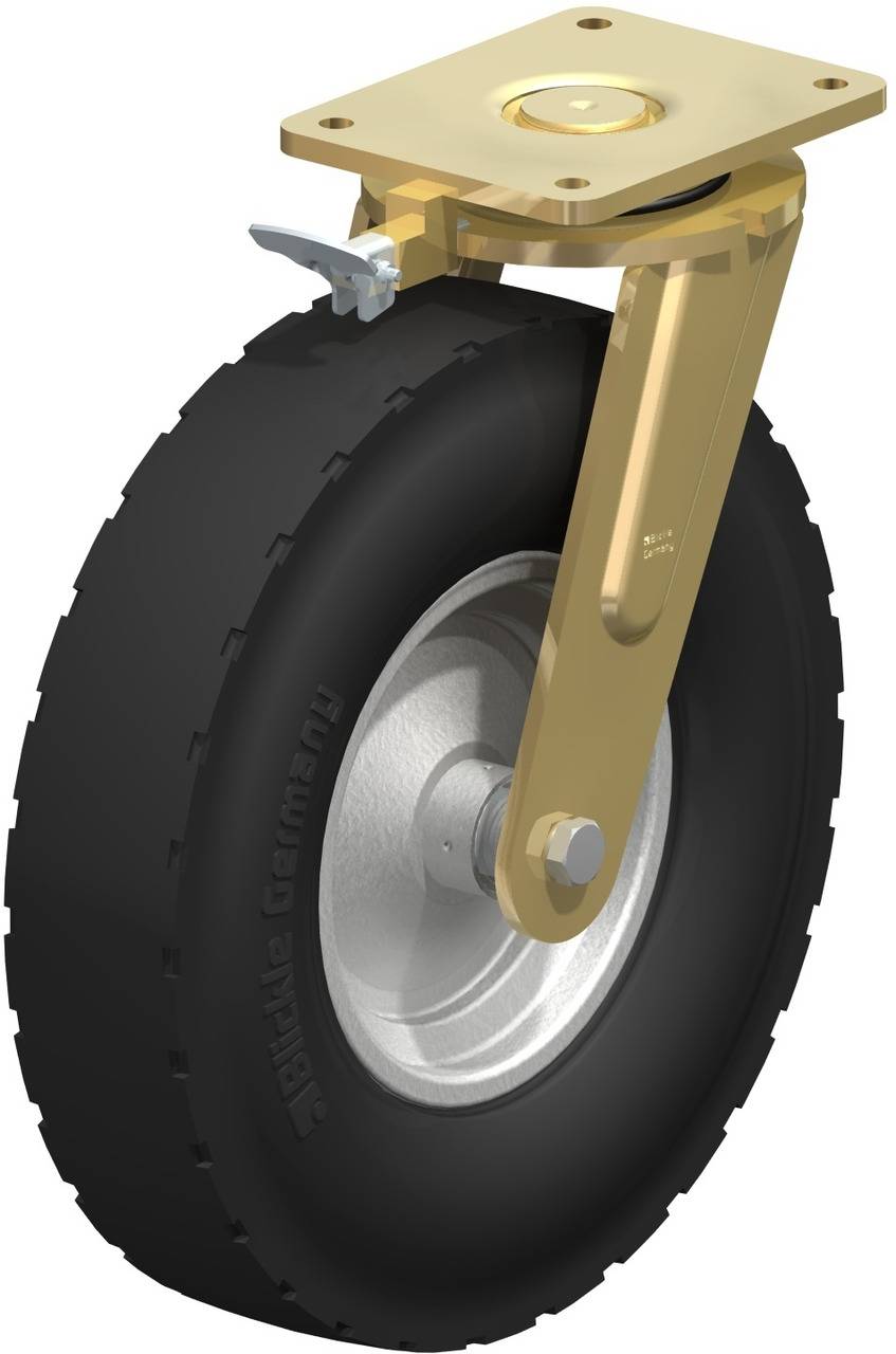 Blickle 852129 LS-P 420K-RI4 Forgóvillás görgő, rögzítővel KerékØ: 415 mm Teherbírás (max.): 525 kg 1 db