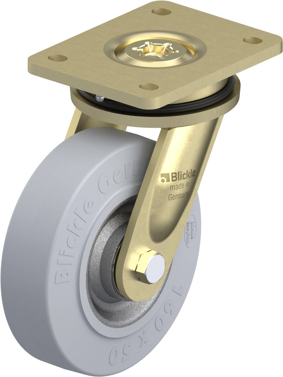 Blickle 440164 LS-SE 160K-SG Beálló görgő KerékØ: 160 mm Teherbírás (max.): 450 kg 1 db