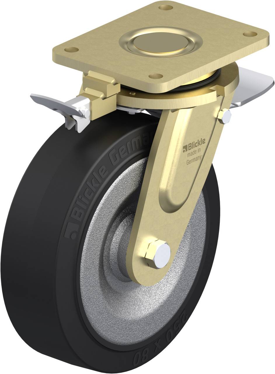 Blickle 753948 LS-SE 252K-ST-RI4 Forgóvillás görgő, rögzítővel KerékØ: 250 mm Teherbírás (max.): 1000 kg 1 db