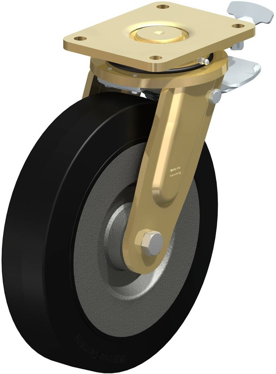 Blickle 51250 LS-SE 300K-ST Forgóvillás görgő, rögzítővel KerékØ: 300 mm Teherbírás (max.): 1000 kg 1 db