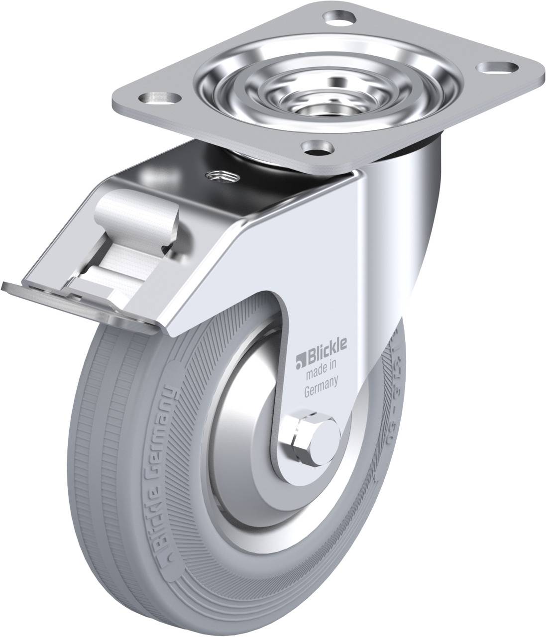 Blickle 2238 L-V 125R-FI-SG-FA Forgóvillás görgő, rögzítővel KerékØ: 125 mm Teherbírás (max.): 100 kg 1 db