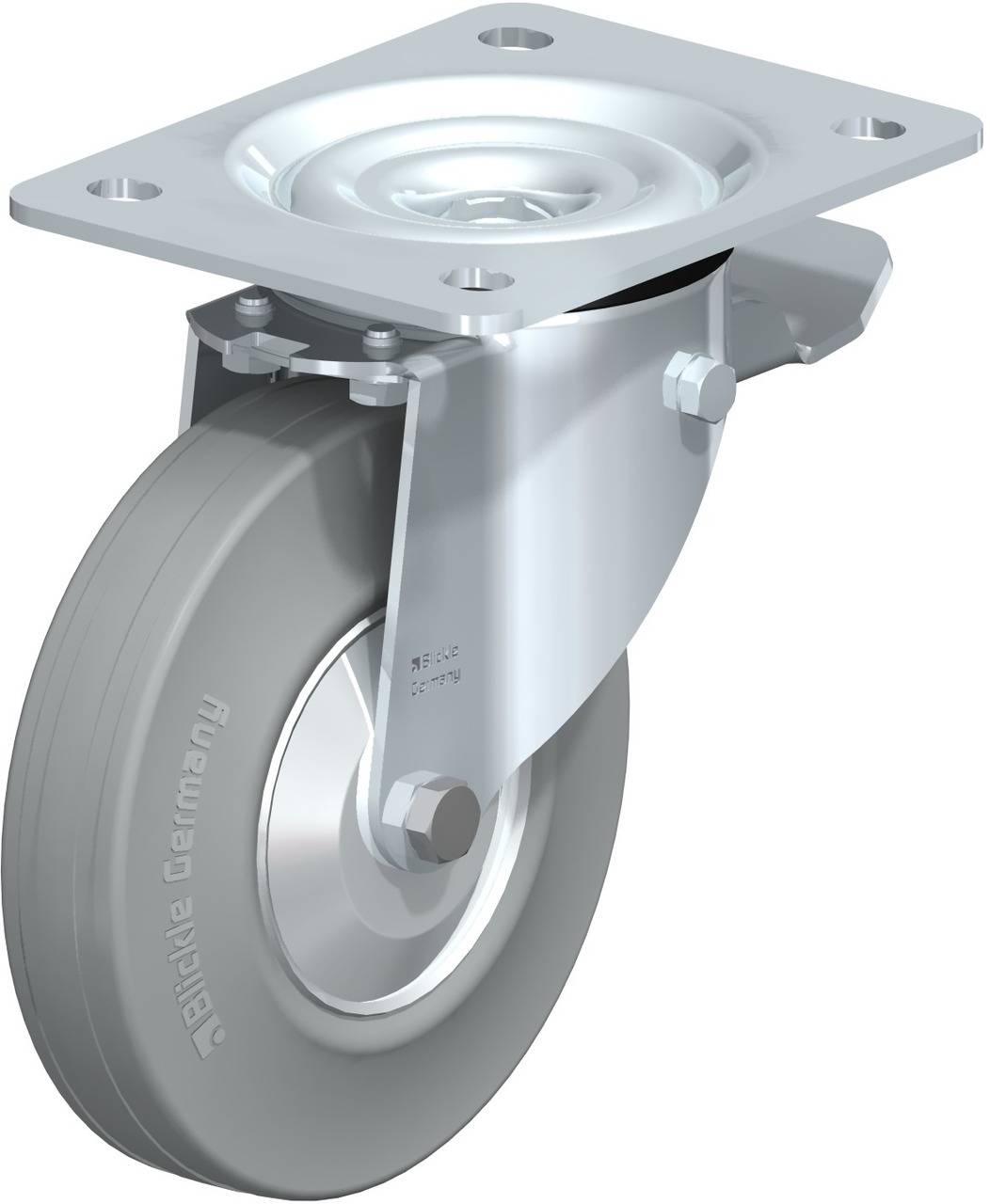 Blickle 749512 L-V 140R-ST-SG-FA Forgóvillás görgő, rögzítővel KerékØ: 140 mm Teherbírás (max.): 115 kg 1 db