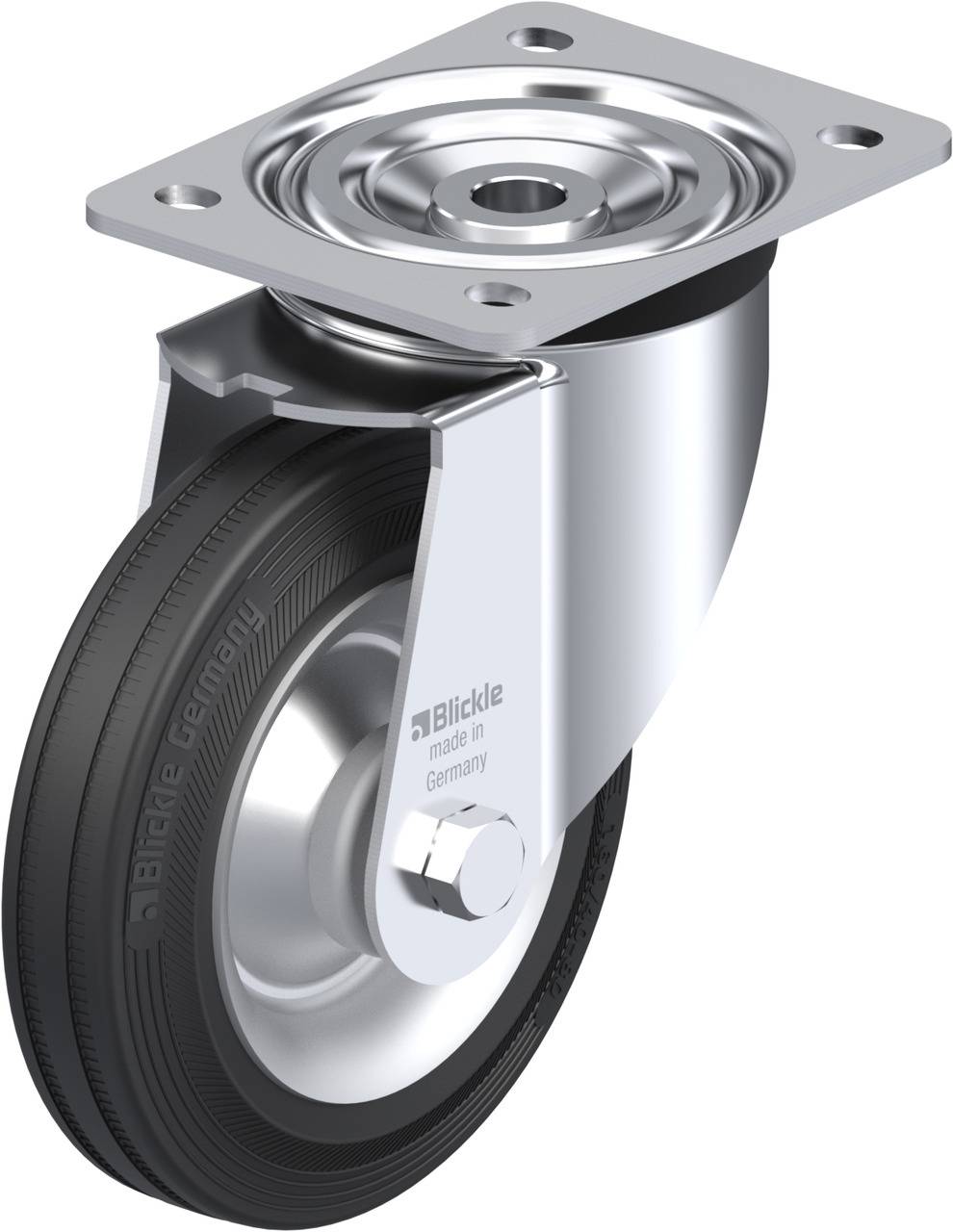 Blickle 41467 L-V 162R Beálló görgő KerékØ: 160 mm Teherbírás (max.): 135 kg 1 db