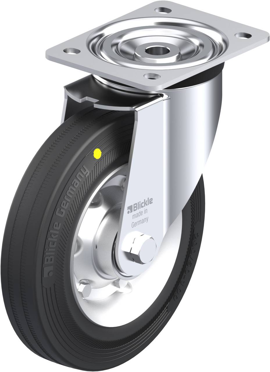 Blickle 89524 L-V 200K-EL Beálló görgő KerékØ: 200 mm Teherbírás (max.): 205 kg 1 db
