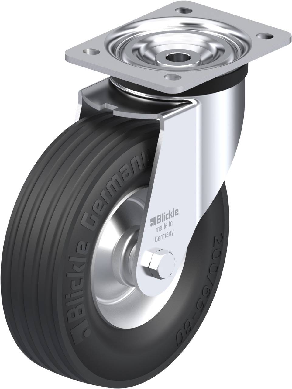 Blickle 290502 L-V 205R Beálló görgő KerékØ: 200 mm Teherbírás (max.): 225 kg 1 db