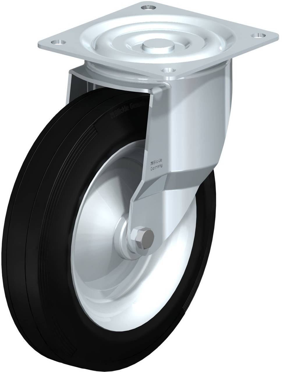 Blickle 41533 L-V 282R Beálló görgő KerékØ: 280 mm Teherbírás (max.): 385 kg 1 db