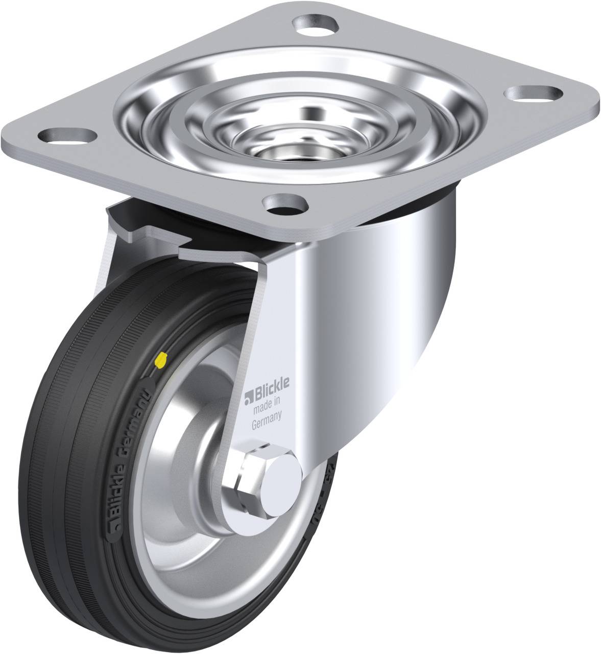 Blickle 73999 L-V 80R-EL Beálló görgő KerékØ: 80 mm Teherbírás (max.): 50 kg 1 db