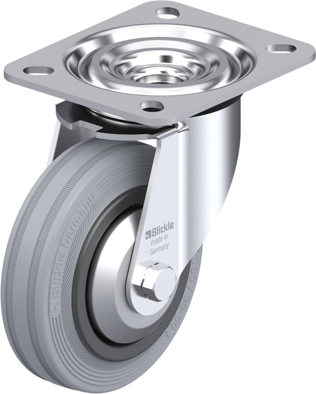 Blickle 86538 L-VPP 100G-SG-FA Beálló görgő KerékØ: 100 mm Teherbírás (max.): 70 kg 1 db
