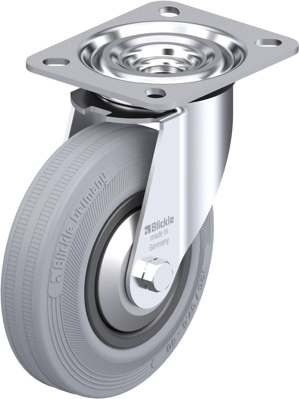 Blickle 23796 L-VPP 125G-SG-FA Beálló görgő KerékØ: 125 mm Teherbírás (max.): 100 kg 1 db
