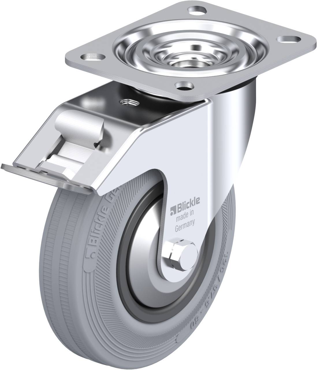 Blickle 284968 L-VPP 125R-FI-SG-FA Forgóvillás görgő, rögzítővel KerékØ: 125 mm Teherbírás (max.): 100 kg 1 db