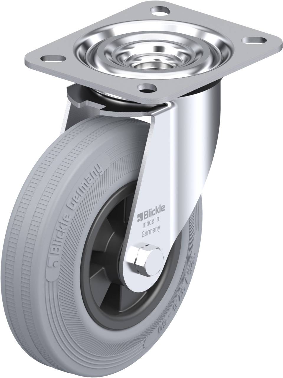 Blickle 63891 L-VPP 125R-SG Beálló görgő KerékØ: 125 mm Teherbírás (max.): 100 kg 1 db