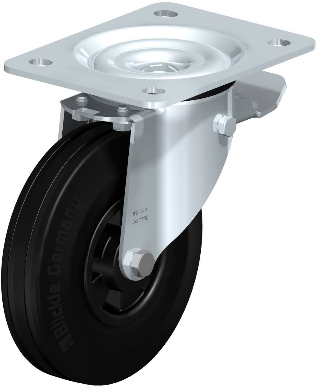 Blickle 276899 L-VPP 140R-ST Forgóvillás görgő, rögzítővel KerékØ: 140 mm Teherbírás (max.): 115 kg 1 db
