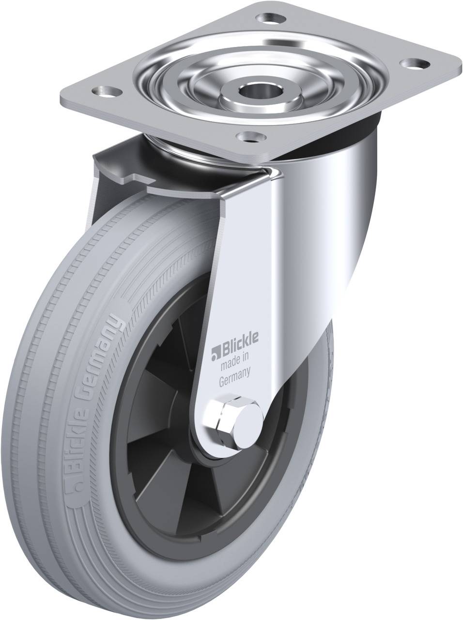Blickle 75044 L-VPP 180R-SG Beálló görgő KerékØ: 180 mm Teherbírás (max.): 170 kg 1 db