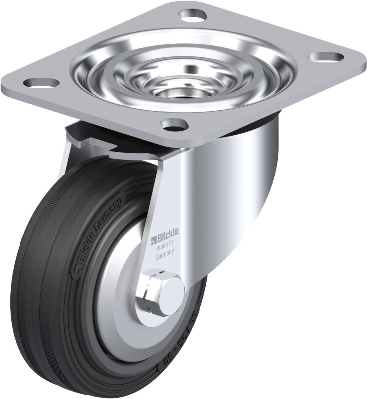 Blickle 57901 L-VPP 80R-FA Beálló görgő KerékØ: 80 mm Teherbírás (max.): 50 kg 1 db