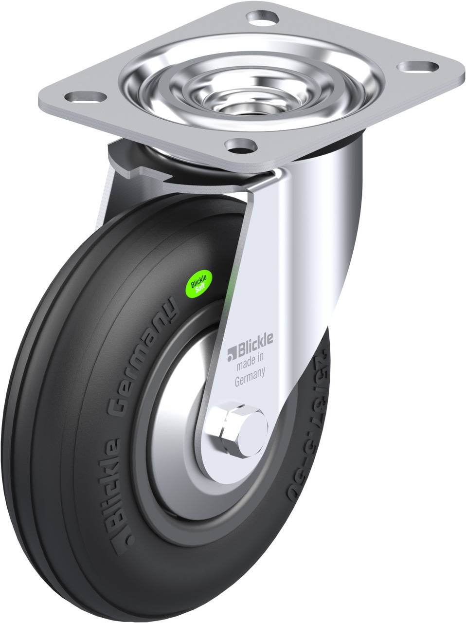 Blickle 663625 L-VWPP 125G-FA Beálló görgő KerékØ: 125 mm Teherbírás (max.): 50 kg 1 db