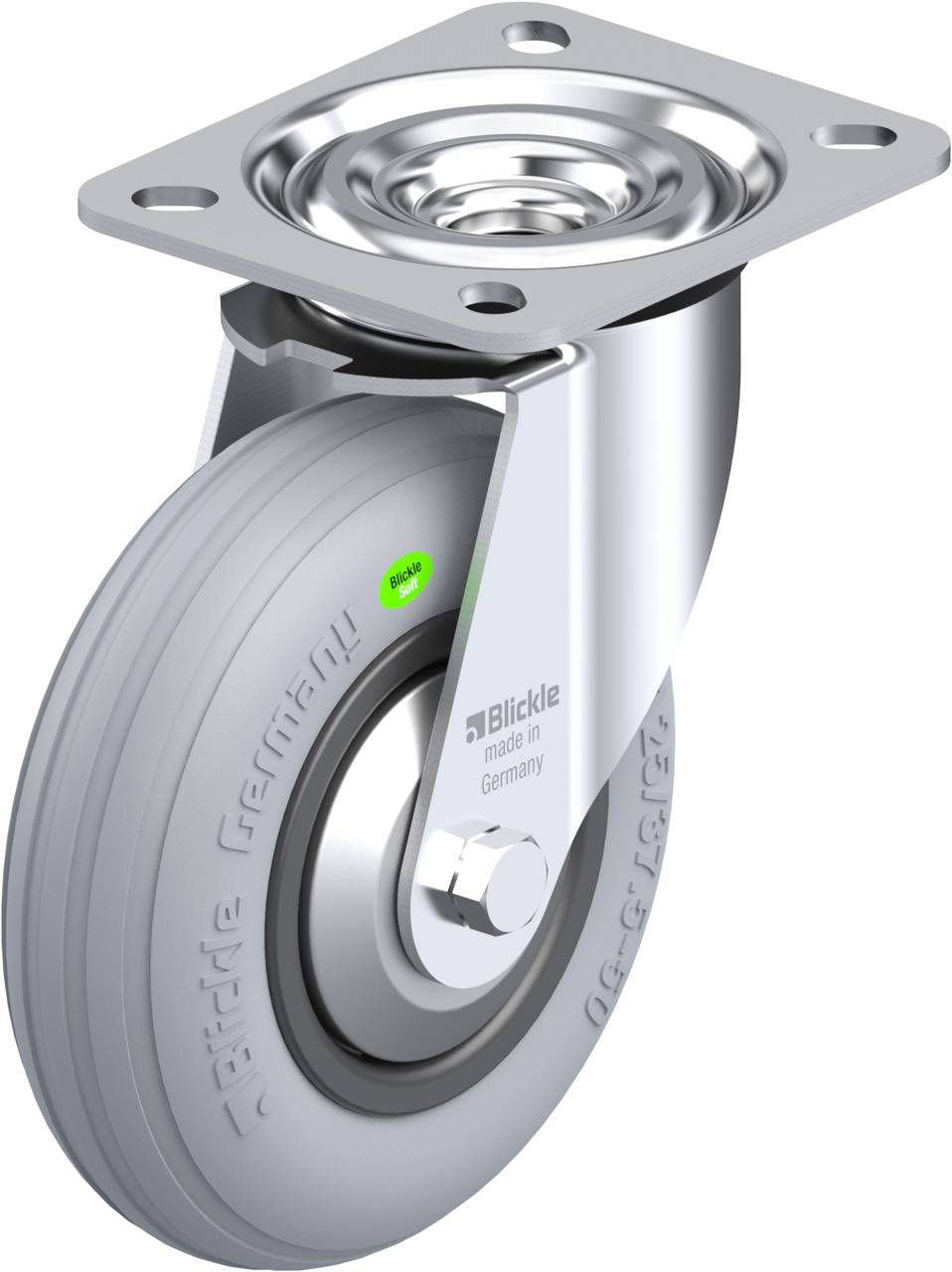 Blickle 747245 L-VWPP 125G-SG-FA Beálló görgő KerékØ: 125 mm Teherbírás (max.): 50 kg 1 db